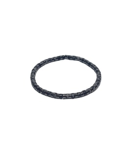 JTSS26BLK1756 OBSİDYEN VE HEMATİT DOĞALTAŞ ESNEK 4 MM JANTİ BİLEKLİK