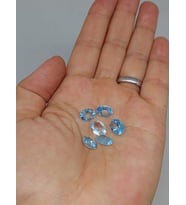 Mavi Topaz Taşı Oval Kesim (Ortalama 2.5 karat) (55582)