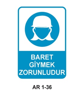 İŞ GÜVENLİĞİ UYARI LEVHASI 1 ADET PVC 21 X 29CM
