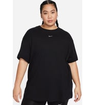 Nike Sportswear Essential Loose Fit Womens Tee Organik Kumaş Bol Kesim Kadın Tişört Siyah