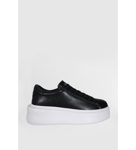 Lufian 121230109 Grace Unisex Hakiki Deri Sneaker Ayakkabı (Siyah)