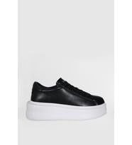 Lufian 121230109 Grace Unisex Hakiki Deri Sneaker Ayakkabı (Siyah)