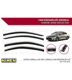 YENİ COROLLA SEDAN  2019 2020 2021 2022 2023 2024  MODEL NİKEN KROMLU CAM RÜZGARLIĞI