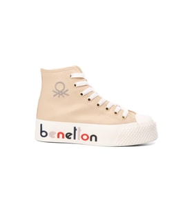 United Colors Of Benetton Bej Bilek Boy Kadın Spor Ayakkabı BN-30820 Z