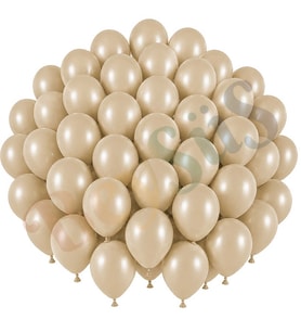 Deniz Kumu Renk Lateks Retro Balon (30 cm) - 50 Adet