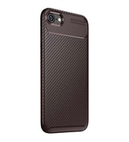 Apple iPhone 6 Plus Karbon Desenli Negro Silikon Kılıf (Kahverengi)