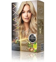 Maxx Deluxe Beauty Expert Hair Color (Kerati̇n)'Li̇ 1 Kutu (2 X 50 Ml) (Sarısı 9.1)