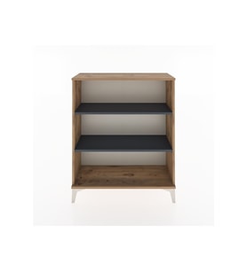 Arges Şifonyer 2 Raflı 88x30x106 Çam-Antrasit