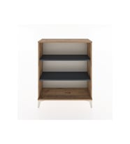 Arges Şifonyer 2 Raflı 88x30x106 Çam-Antrasit