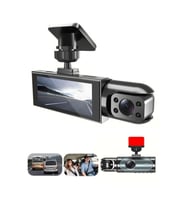 1080P Full HD 1296P Wifi HD Araç Kamerası Black Box Araç İçi Kamera Video ve Fotoğraf Kaydedici (Siyah - Gümüş)