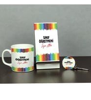 Sınıf Öğretmeni Üçlü Set (Kupa + Telefon Standı + Anahtarlık) 002