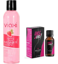 Viaxi Yeson Magic Drops For Women 15 Ml+ Çilekli Masaj Yağı 177 Ml