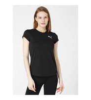 Puma Active Tee - Kadın Siyah Spor T-shirt - 586857 01