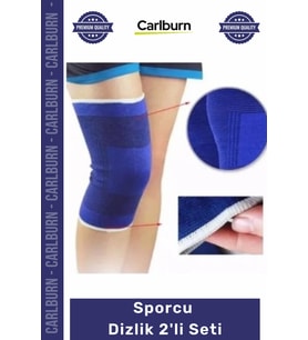 #Dizlik Ortopedik Kompresyon Destekleyici Koruyucu Esnek Rehabilitasyon Örme Sporcu Dizlik 2'li Set
