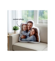 Aile Fotoğraflı Şekilli Yastık