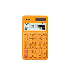 CASIO SL-310UC-RG-N-DC 10 HANE CEP TİPİ HESAP MAKİNESİ TURUNCU