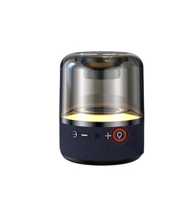 DVIP Q5 Taşınabilir Bluetooth 5.0 Hoparlör TF SD kart, 3,5mm Aux, Sesli Görüşme, RGB Light Show Siyah