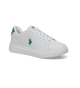 U.S.POLO ASSN.LINDA 4FX BEYAZ YEŞİL RAHAT KALIP SPOR AYAKKABISI