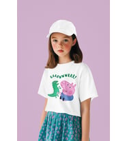 Peppa Pig Baskılı Unisex Çizgi Film Çocuk Tişört (1-12 Yaş)