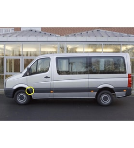 VW Crafter 2006-2016 Sol Ön Teker Arkası Plastik Kaplama 2E1853535CE