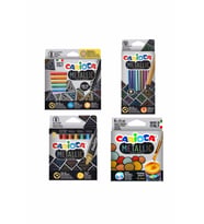 Metalik Seri Boyalar 4 Lü Set Kuru / Pastel / Keçeli / Guaj