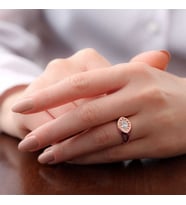 ?Gümüş Ayarlanabilir Rose Kuzey Yıldızı Şovalye Yüzük