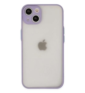 iPhone 14 Kılıf Montreal Silikon Kapak - Mor