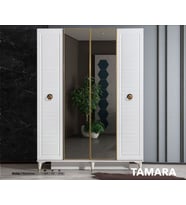 Tamara Mdf 4 Kapılı Dolap (Beyaz)