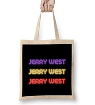 Jerry West- Basketball Gifts Vintage Retro Rainbow Quotes For BOYS AND Dad Bez Çanta Uzun Saplı