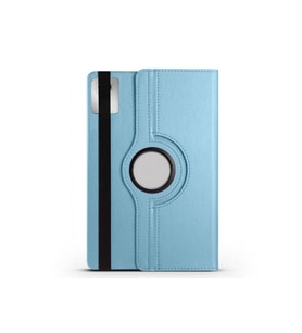 Lenovo M11 TB-330FU Uyumlu Zore Dönebilen Standlı Kılıf (Mavi)