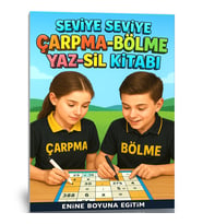 Herkes İçin Seviye Seviye Çarpma-Bölme YAZ-SİL Kitabı