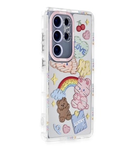 Newface Samsung Galaxy S23 Ultra Kılıf Reflexion Desenli Kapak - Desen 4