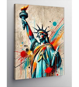 Kanvas Tablo Pop Art Özgürlük Heykeli