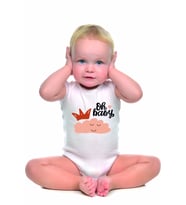 Unisex Bebek Organik Baskılı Pamuklu Body