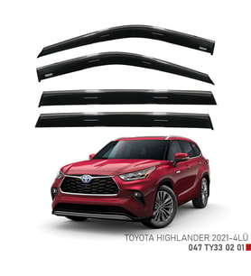 Toyota Highlander Kromlu Cam Rüzgarlığı Niken 2021 Sonrası