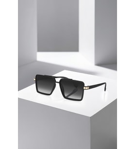Polo Air UV400 Korumalı Degrade Erkek Güneş Gözlüğü Mat Siyah Gold Renk PLG-2135C3