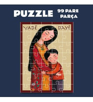 Pazil Bi Kurdî Dayê Yadê Anne - Kürtçe Puzzle Yapboz (99 Pare/Parça - A4) (Çok Renkli)