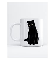 Siyah Kedi Kupa Bardak