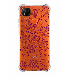 Xiaomi Redmi 9C Köşe Korumalı Antişok Kapak Nostalji Desen Tasarımlı Şeffaf  Kılıf