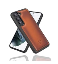 Bouletta Samsung Galaxy S22 Plus Uyumlu Deri Arka Kapak RST2EF Taba