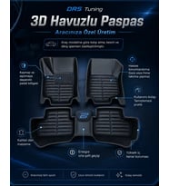 Citroen Uyumlu C4 2020 Sonrası 5D Havuzlu Karbon Dizayn Paspas Seti