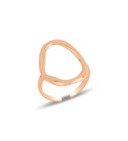 Gümüş rose ayarlamalı oval yüzük  SGTL11820ROSE
