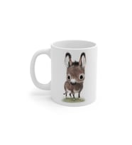 Beyaz Sevimli Sıpa Baskılı Kupa Bardak