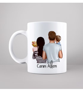 Canım Ailem Tasarımlı Kupa