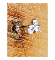 Monalisa Home Çelik Zirkon Taşlı Piercing