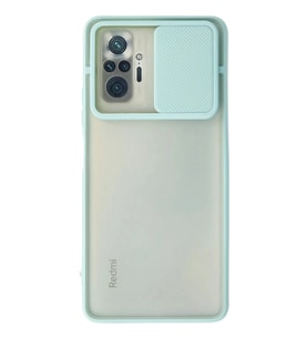 Durukar® Redmi Note 10 Pro Kılıf Palm Buzlu Kamera Sürgülü Silikon - Turkuaz