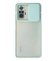 Durukar® Redmi Note 10 Pro Kılıf Palm Buzlu Kamera Sürgülü Silikon - Turkuaz