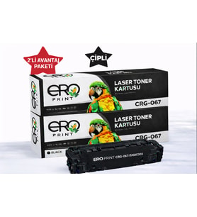 Canon LBP-631dw Muadil Toner - 1350 Sayfalık - Çipli Siyah Toner - 2'li Avantaj Paket