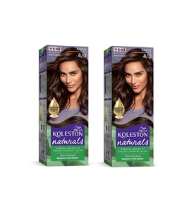 Naturals Saç Boyası Kahve 4/0 2x Paket