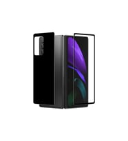 Samsung Galaxy Z Fold 2 Uyumlu Zore Ön Arka 5D Full Yapışkanlı Temperli Ekran Koruyucu